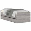 vidaXL Bed Frame with Drawers without Mattress Grey Sonoma 90x200 cm