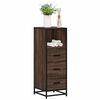 vidaXL Bathroom Cabinet Brown Oak 35x37.5x100 cm Engineered Wood