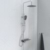 SCH&Uuml;TTE Overhead Shower Set with Lateral Tray AQUASTAR Chrome-Anthracite