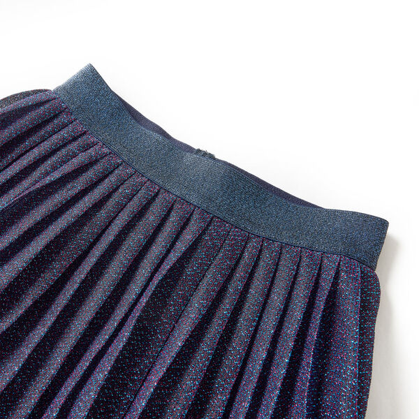 Kids' Skirt with Glitters Navy Blue 116