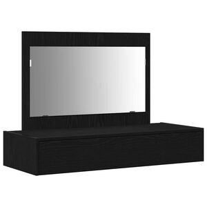 vidaXL Dressing Table Black 100 x 40 x 70 cm Engineered Wood