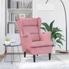 vidaXL Armchair Pink Velvet