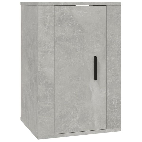 vidaXL Wall Mounted TV Cabinet Concrete Grey 40x34.5x60 cm