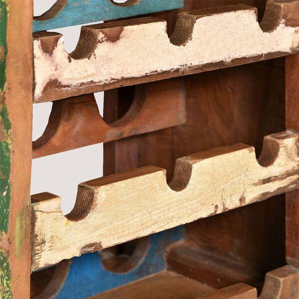 vidaXL Wine Rack for 9 Bottles Solid Reclaimed Wood