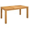 vidaXL Dining Table 150 x 85 x 75 cm Solid Oak Wood Natural