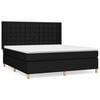 vidaXL Box Spring Bed with Mattress Black 160x200 cm Fabric