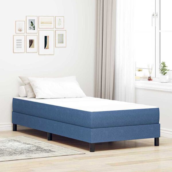 vidaXL Bed Mattress with Mattress Blue 100 x 200 cm Fabric