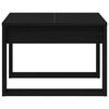 vidaXL Coffee Table Black Oak 50 x 50 x 35 cm Engineered Wood