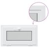 vidaXL Basement Window Internal Colour White RISOR 70 x 45 cm