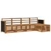 vidaXL Outdoor Sofa Set 5 pcs Natural