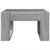 vidaXL Coffee Table with Infinity LED Grey Sonoma 50x53x30 cm