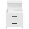 vidaXL Bedside Cabinets 2 pcs with 2 Drawers White 40x36.5x62 cm
