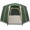 vidaXL Cabin Tent with Roof Green and White 320 x 320 x 203 cm