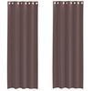 vidaXL Voile Curtains with Grommets 2 pcs Brown 140x300 cm