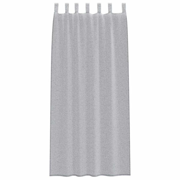 vidaXL Voile Curtain 2 pcs Dark Grey 260 x 140 cm Polyester