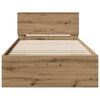 vidaXL Bed Frame Artisan Oak 90 x 200 cm Engineered Wood