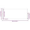 vidaXL Patio Retractable Side Awning 200x500 cm Cream