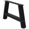vidaXL Coffee Table Legs A-Shaped 2 pcs Black&nbsp;70x(30-31) cm Steel