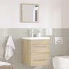 vidaXL Bathroom Furniture Set with Drawer Brown 41 x 38.5 x 48 cm