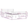 vidaXL Bed Frame without Mattress Grey Solid Wood 150x200 cm King Size King Size