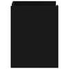 vidaXL Bedside Cabinet Black 45x50x65 cm Engineered Wood