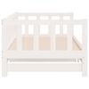 vidaXL Day Bed with Trundle without Mattress White 90x200 cm Solid Wood