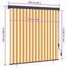 vidaXL Outdoor Roller Blind 160x250 cm White and Orange