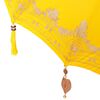 vidaXL Parasol with Base Yellow 95 x 95 x 260 cm Cotton and Wood