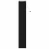 vidaXL Venetian Blind Black 50 x 250 cm 35 mm Solid Paulownia Wood