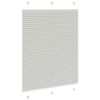 vidaXL Pleated Blind Light Grey 110x150 cm Fabric Width 109.4 cm Polyester