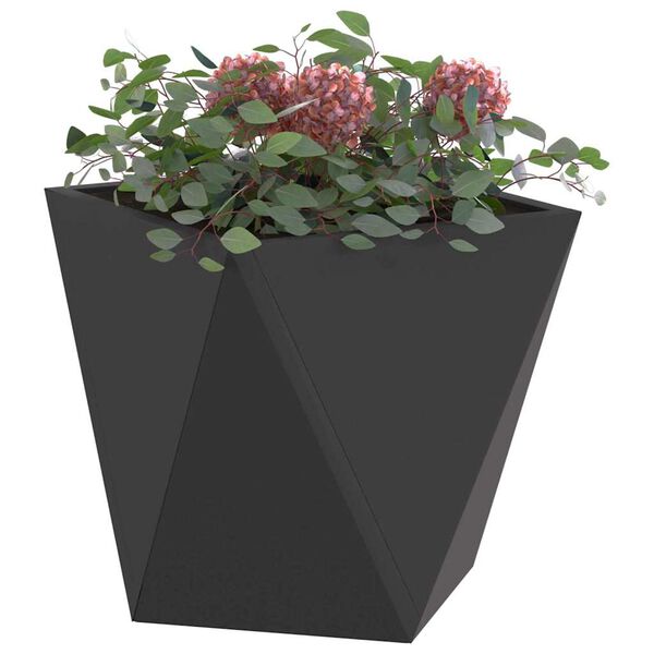 vidaXL Planter Black 30 x 30 x 30 cm Steel