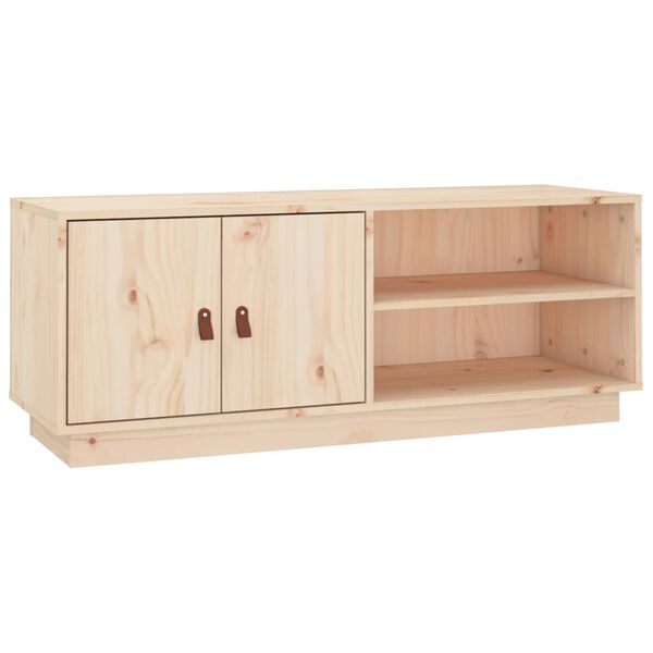 vidaXL TV Cabinet 105x34x40 cm Solid Wood Pine