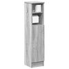 vidaXL Bathroom Cabinet with Roll Holder Grey Sonoma 20.5x22x90 cm