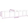 vidaXL Garden Raised Bed Galvanised Steel 224x80x36 cm Grey
