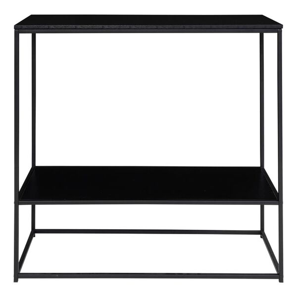 House Nordic Console Table with 2 Shelves Avery Black