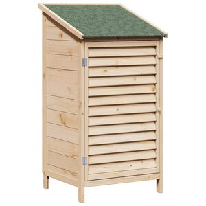 vidaXL Garden Shed with Roof Natural 59 x 56 x 113.5 cm Solid Fir Wood