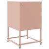 vidaXL Bedside Cabinet Pink 36x39x60.5 cm Steel