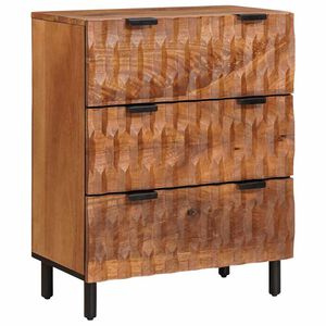 vidaXL Sideboard 60 x 33 x 75 cm Solid Mango Wood Acacia Brown Finish