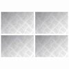 vidaXL Stair Tread 4 pcs 30 x 20 cm Silver Aluminium Rectangular