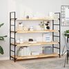 vidaXL Floating Shelves 4 pcs 120x40x4 cm Untreated Solid Wood Acacia