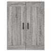vidaXL Highboard Grey Sonoma 69.5x34x180 cm Engineered Wood