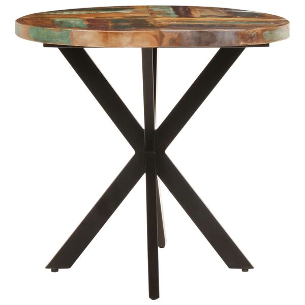 vidaXL Dining Table 140x80x75 cm Solid Reclaimed Wood