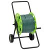 vidaXL Green Hose Reel Cart with 50 m Hose PVC