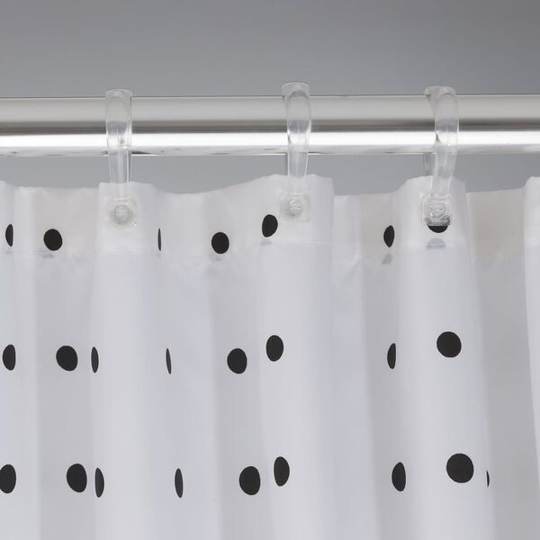 Sealskin Shower Curtain Speckles 180 cm Black 233601319