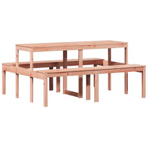 vidaXL Picnic Table 160x134x75 cm Solid Wood Douglas