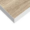 vidaXL Floating Wall Shelves 4 pcs Oak and White 50x23x3.8 cm MDF