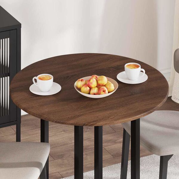 vidaXL Table Top Brown oak 80 x 80 x 1.5 cm Engineered Wood