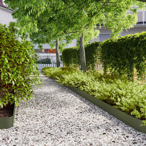 vidaXL Lawn Edgings 50 pcs Olive Green 15x103 cm Cold-rolled Steel