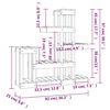 vidaXL Plant Stand White 92x25x97 cm Solid Wood Pine