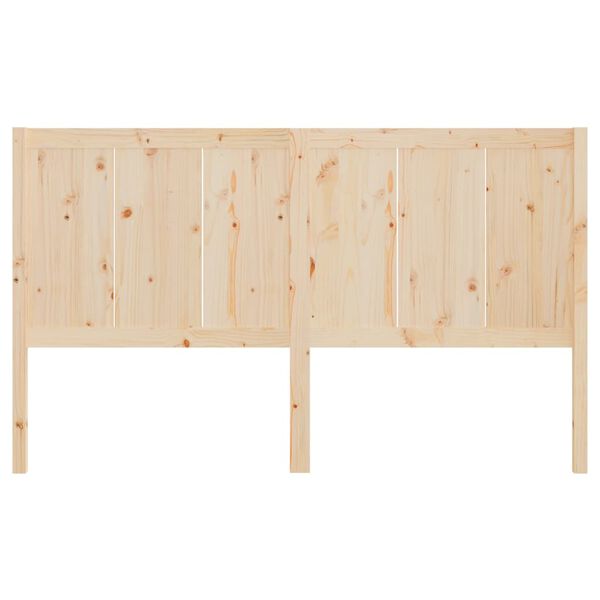vidaXL Bed Headboard 155.5x4x100 cm Solid Pine Wood